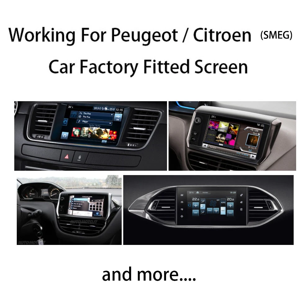 Wi Fi беспроводная Apple Carplay Android Автоматическая интерфейсная коробка для Peugeot Partner SMEG