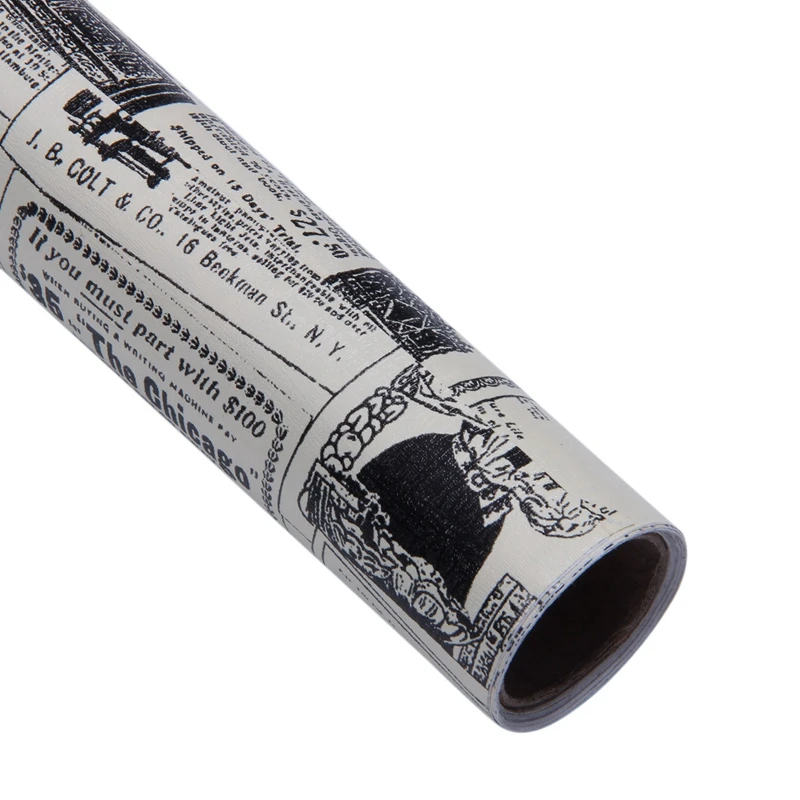 3D Ретро стерео имитация газетный рисунок водонепроницаемые наклейки на стену