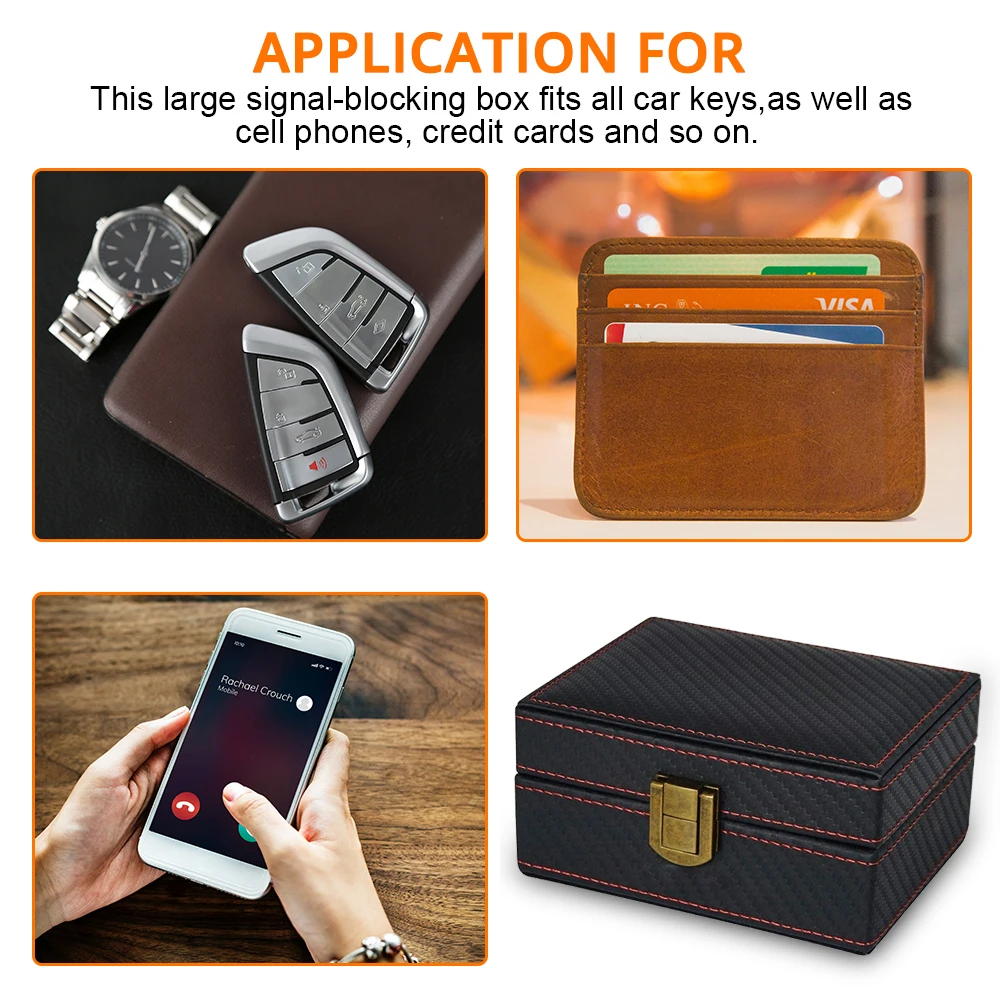 Anti Theft Faraday Box Car Keyless Signal Blocker Security RFID Key Fob Protector Prevent Your from Being Scanne | Автомобили и