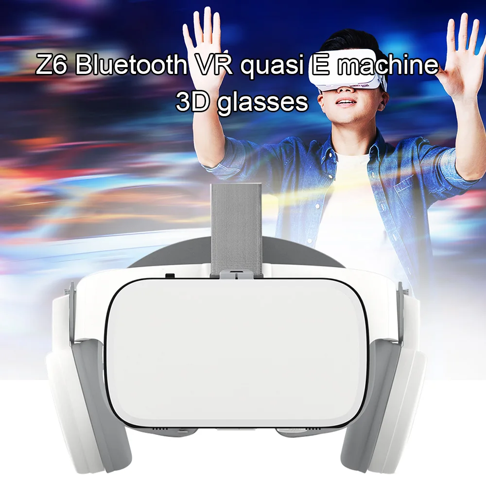 

Video Games Eye Protection VR Headset For Phone Movies 3D Glasses Universal HD Bluetooth Wireless Wide Angle