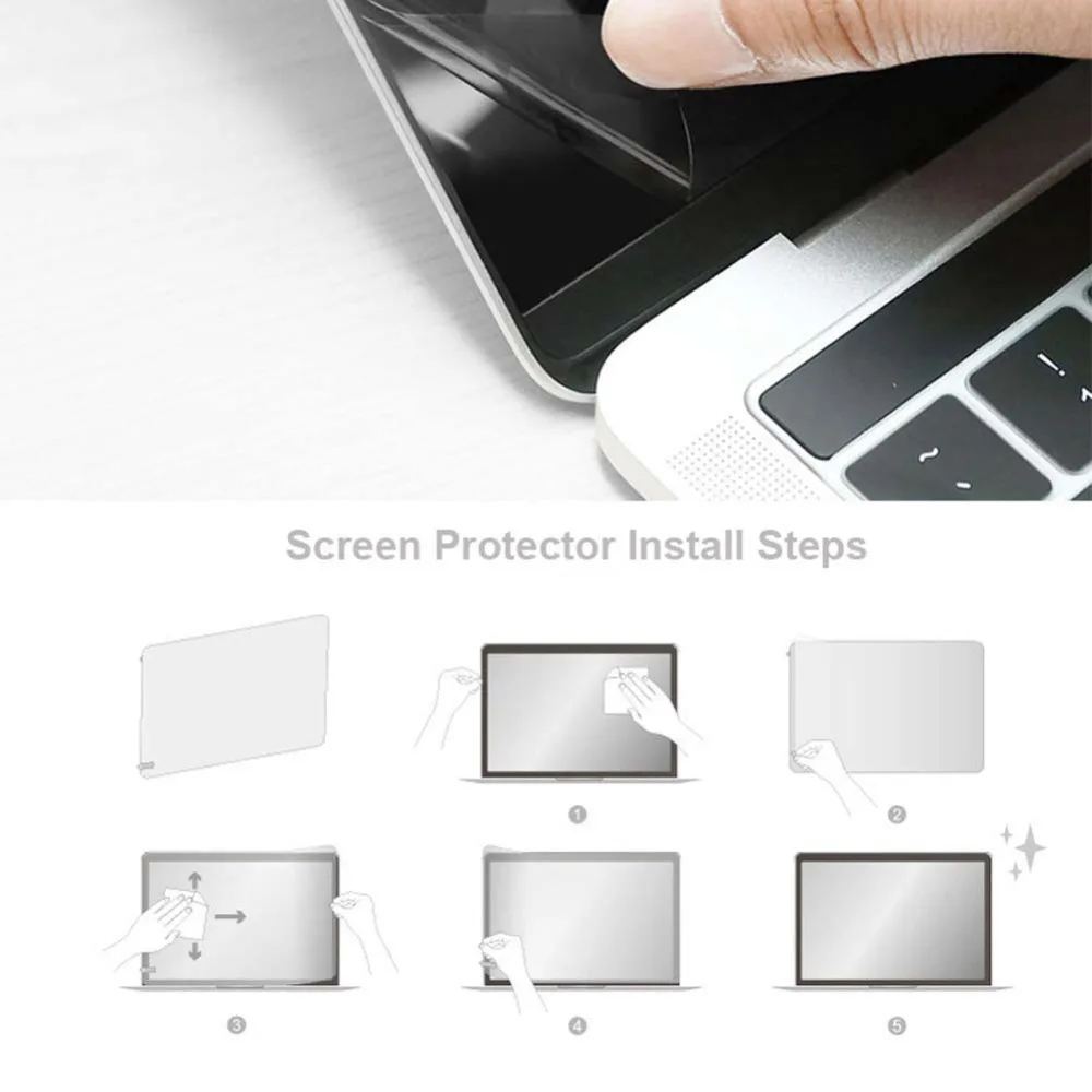 KK& LL для Apple Macbook New Air 13 дюймов A1932/Pro 13 A1708 Сенсорная панель A1706 A1989 прозрачная ЖК-пленка защитная пленка для экрана