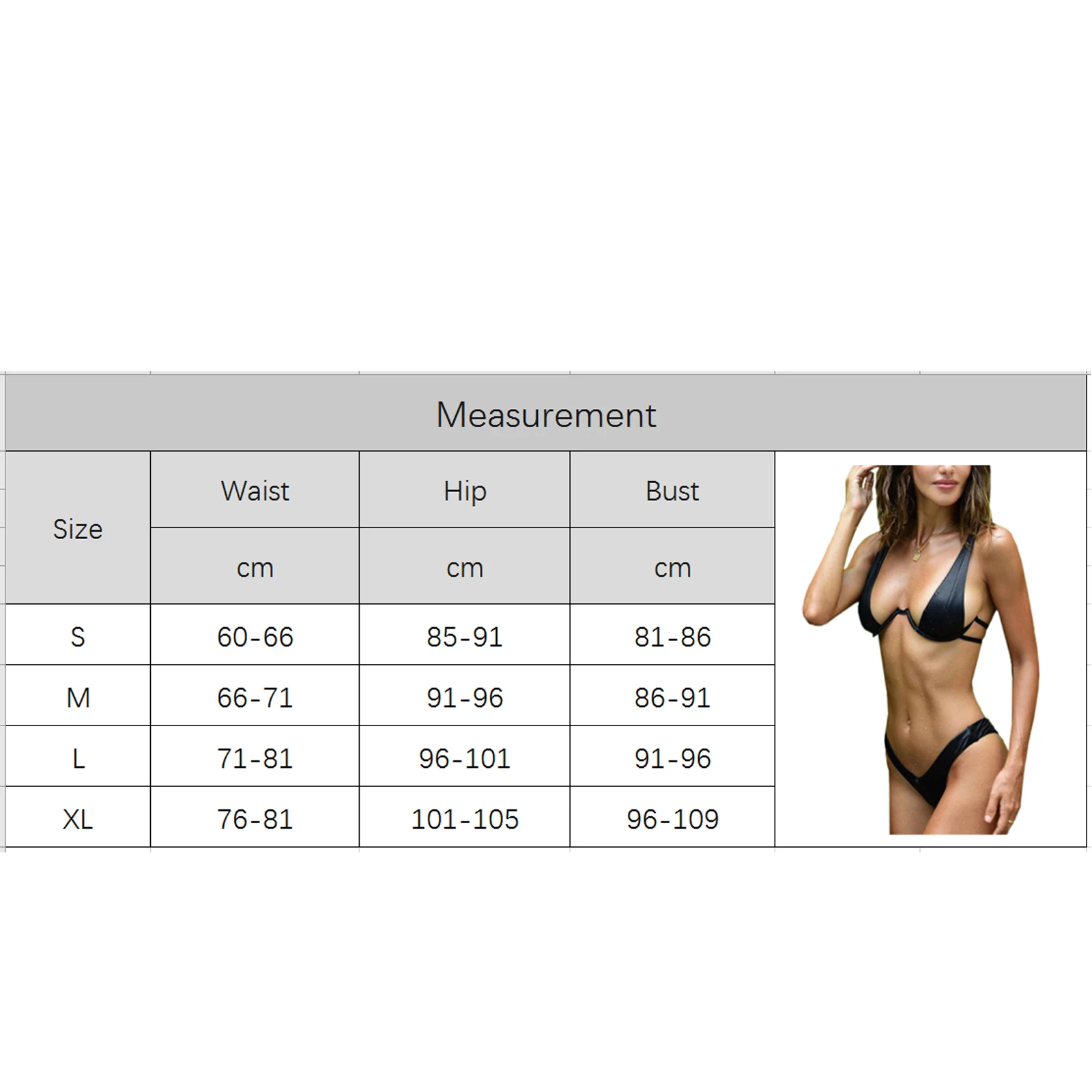 

Women 2Pcs Sexy Bikini Set Solid Color Low Neckline Underwire Tank Tops with Triangle Bottom Swimwear