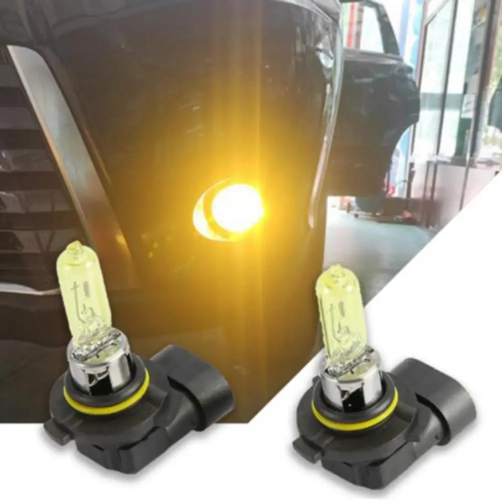 

2Pcs 9005 Fog Bulb Waterproof Strong Penetrability Quartz Glass 65W Driving Headlight Halogen Bulb for Car Accessories