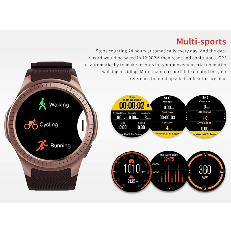 2020 умные часы с поддержкой Bluetooth для занятий спортом сердечного ритма Wi-Fi gps Smartwatch