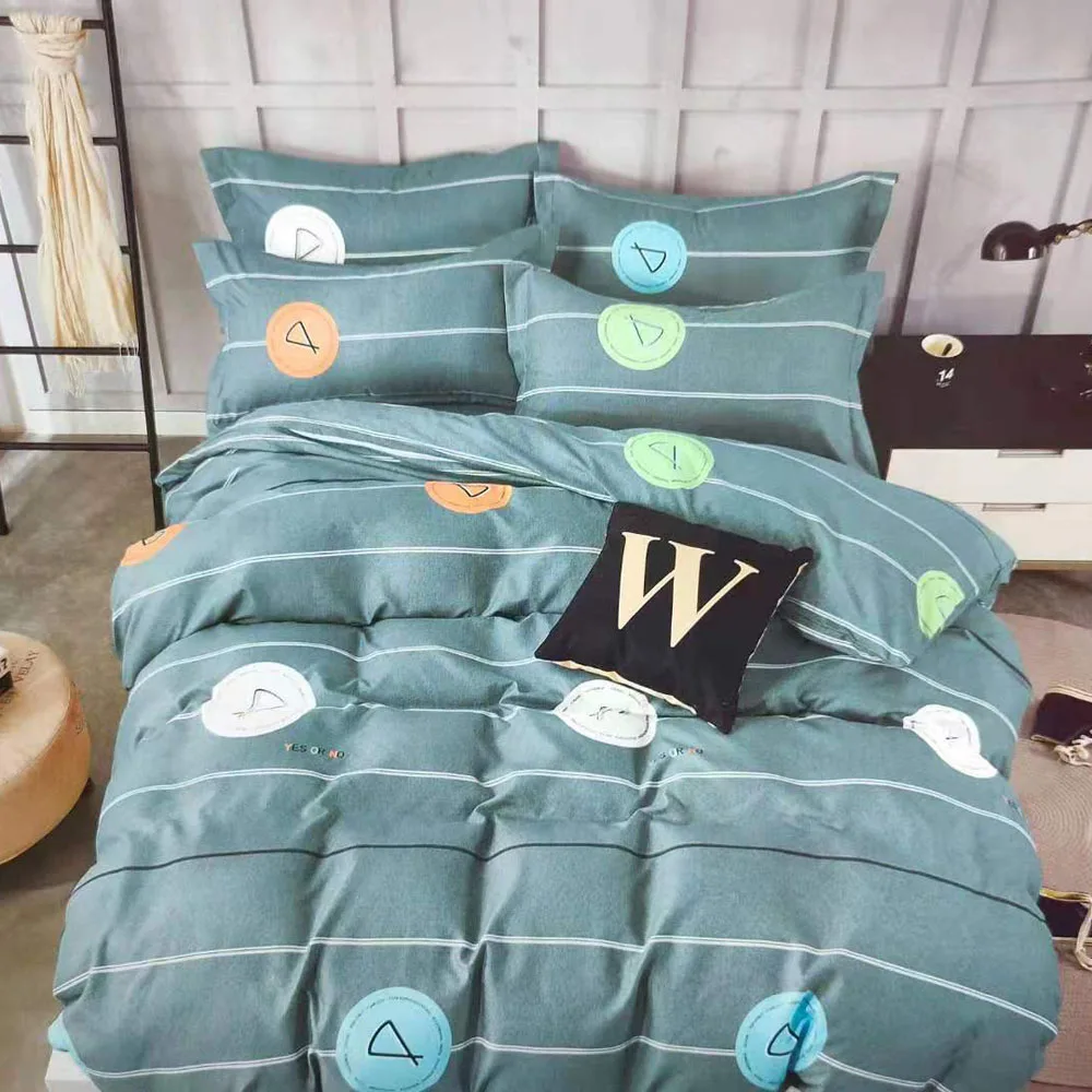

Fashion Exquisite Striped Graphics Home Textile Soft Duvet Cover Pillow Case Bed Sheet King Queen Twin High Quality Bedding Set