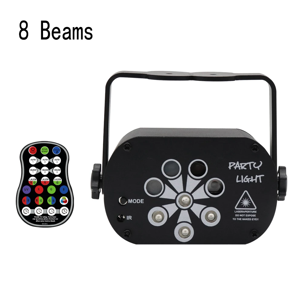 Диско проектор многоцветный со сценическим освещением и USB зарядкой|Эффект