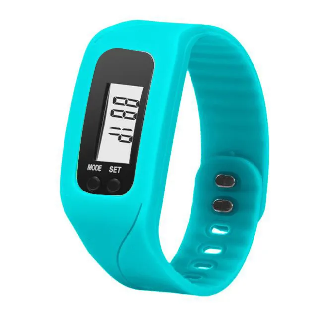 Мужские ЖК-цифровые часы роскошный белый светильник силиконовый ремешок