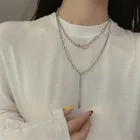 2021 модная двухслойная Женская цепочка на шею, чокер, ожерелья для женщин, бижутерия, Крутое ожерелье, аксессуары для девушек