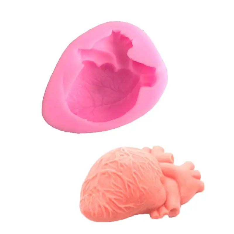 

Moulds 3D Cardiac Heart Shape Casting Molds for Resin Soap Wax Fondant Art Craft Tools