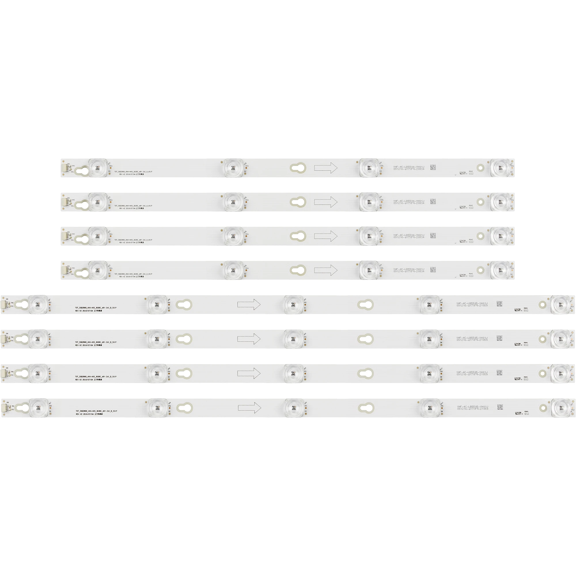 Светодиодный индикатор подсветки TOT_55D2900 для TCL 4C-LB5505-HR 4C-LB5504-YH B55A858U L55F3800A D55A620U 55U6700C