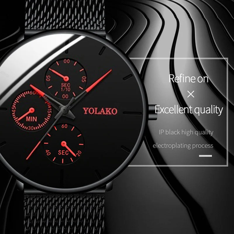 

Blue Men Wristwatches 2021 Minimalist Ultra Thin Stainless Steel Mest Belt Wrist Watch Male Clock Hour reloj hombre