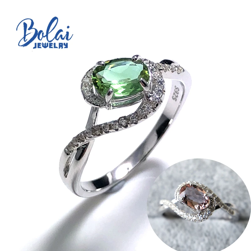 Bolaijewelry Zultanite кольцо созданное изменение цвета драгоценный камень 925 Серебряное