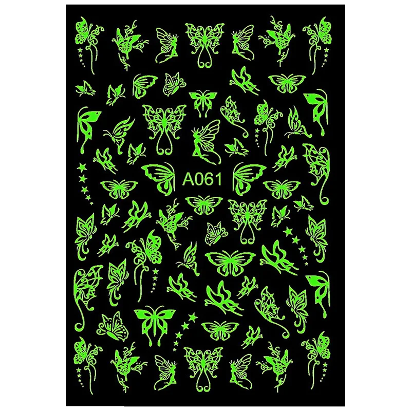 

Наклейка для ногтей в форме бабочки, 3d удобные сенсорные цветные водонепроницаемые наклейки для ногтевого дизайна, украшение для ногтей, ди...