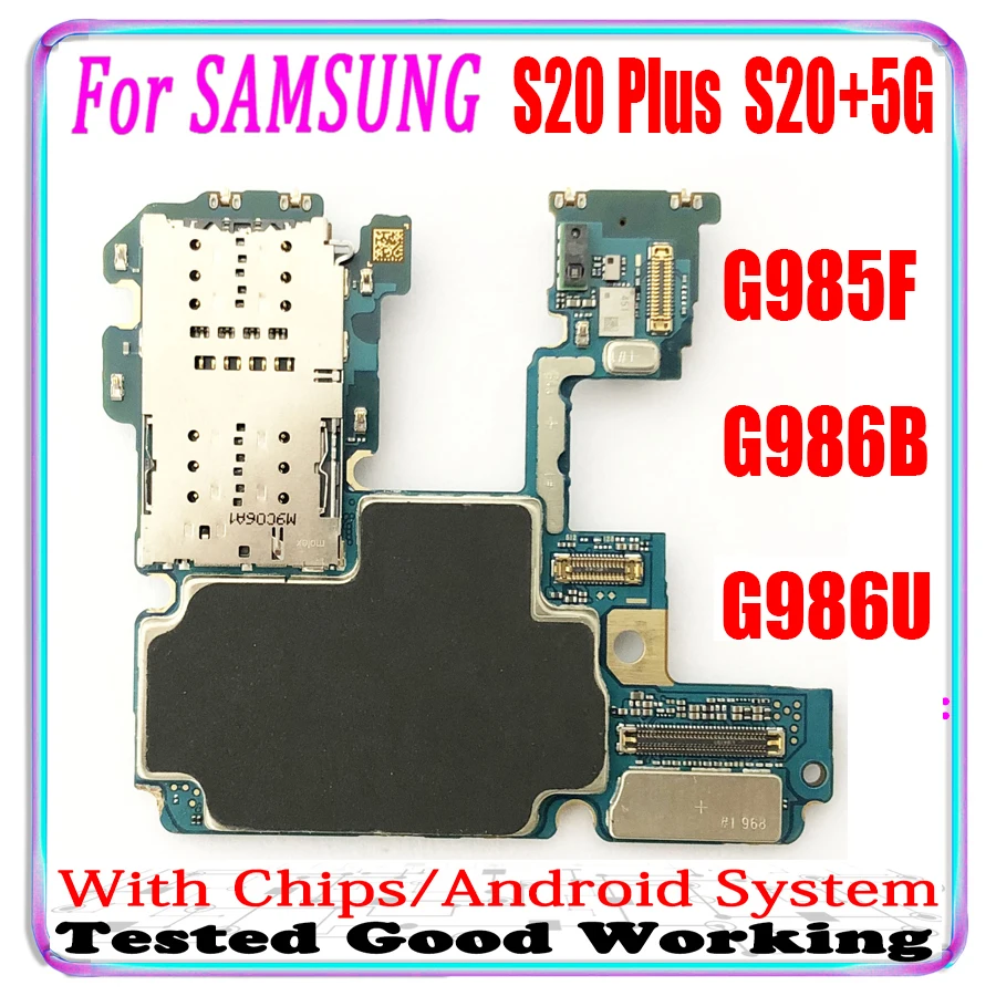 Оригинал для Samsung Galaxy S20 Ultra 5G G988B + G986B G986U G980F G981U G981B G985F материнская плата