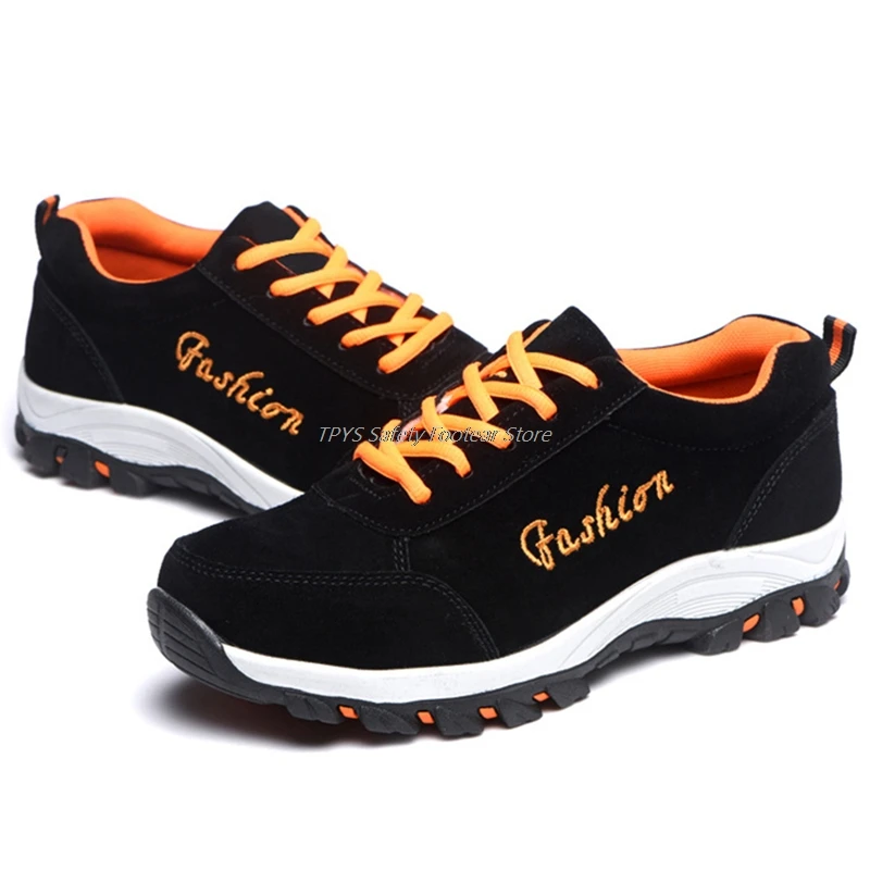 

Protective Safety Shoes For Men Work Boots Anti-puncture Work Shoe With Steel Toe Cap Anti-stab Safety Boots Men's Work Sneakers
