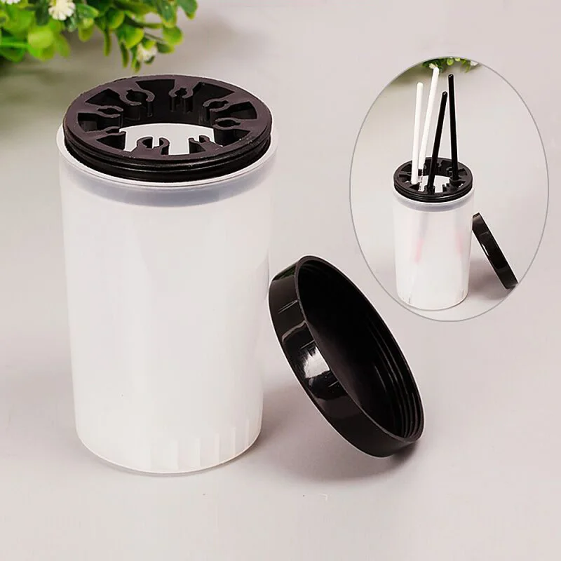 

Пластиковый контейнер для стирки ногтей, 1 шт., рисунок ногтей, кисть-ручка для резьбы Чистящая чашка, товары для рукоделия