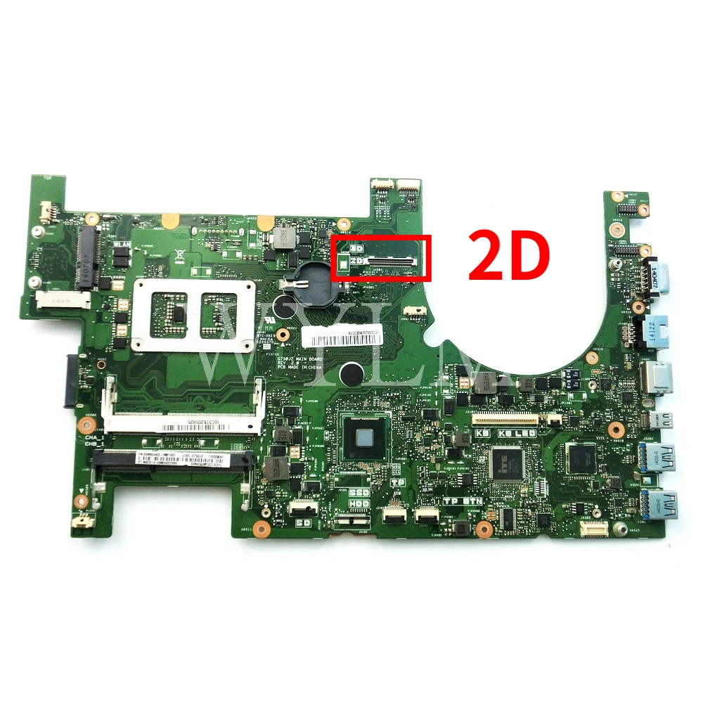 G750JZ с i7 4700HQ CPU 2D Материнская плата ASUS G750J G750JY материнская для ноутбука 60NB04J0 MB1030