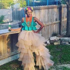 Женские многослойные штаны из тюля, длинные штаны с эластичной талией, на заказ