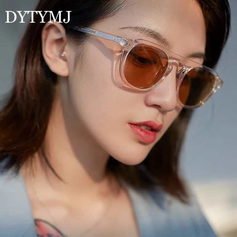

DYTYMJ Vintage Round Sunglasses Women Candy Colors Womens Sunglasses Luxury Brand Sun Glasses for Men Vintage Gafas De Sol Mujer
