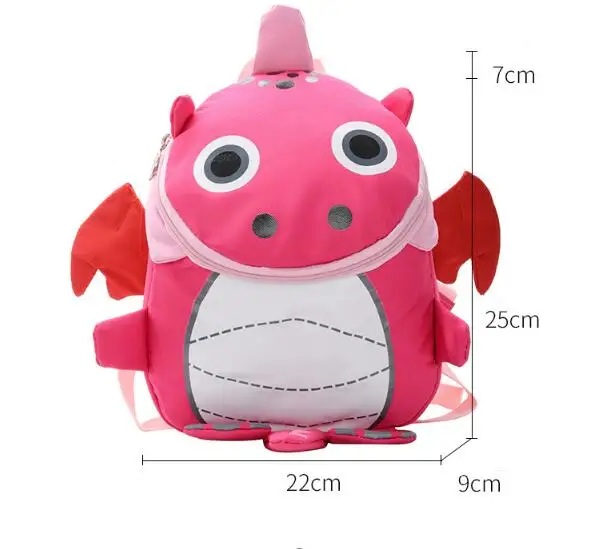 

Children Backpack Baby Kids Toddler Walking Safety Harness Dinosaur Print Cartoon Backpack Kindergarten Bag