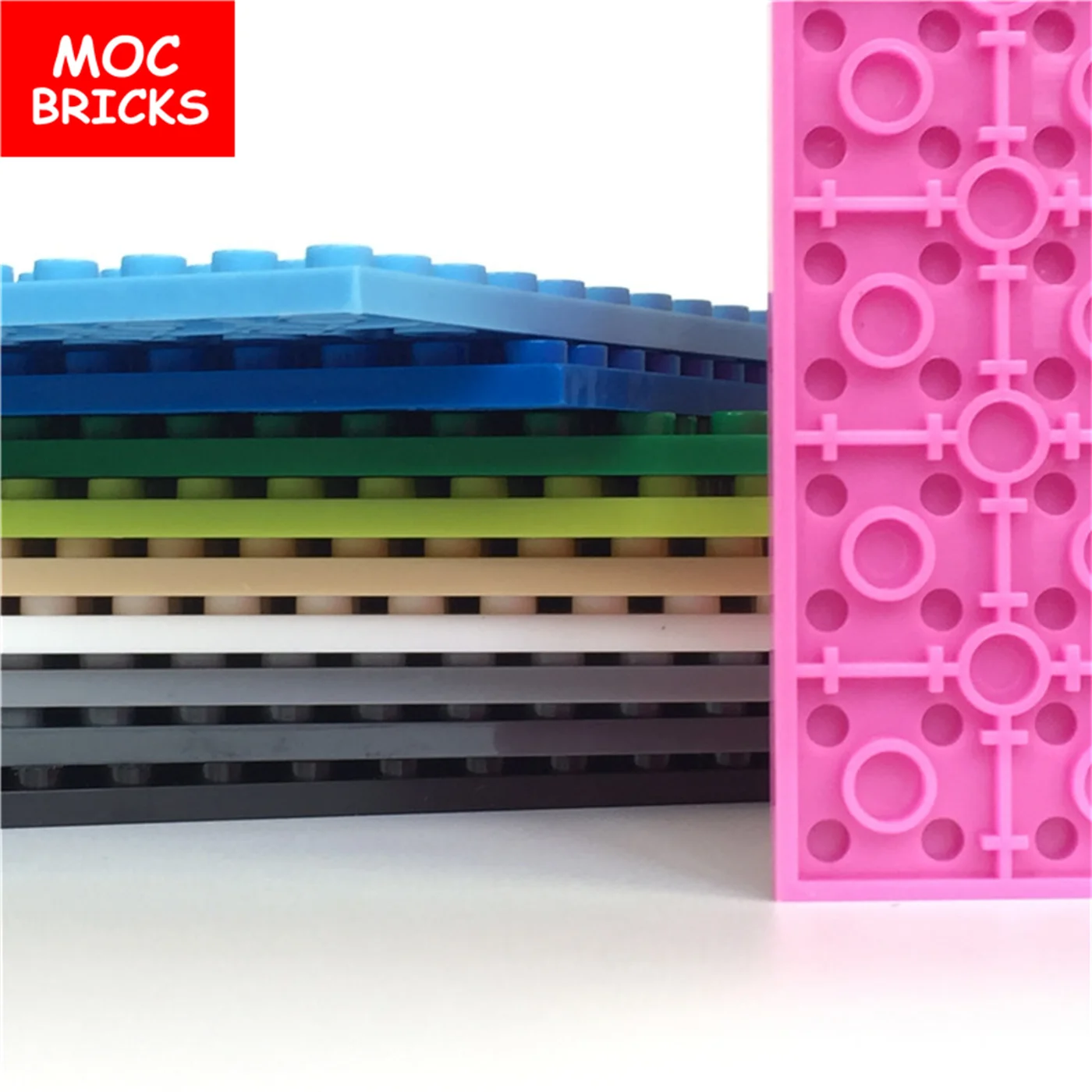 5 шт./лот MOC кирпичи толстые базовые пластины двусторонние 32x16 маленькие точки