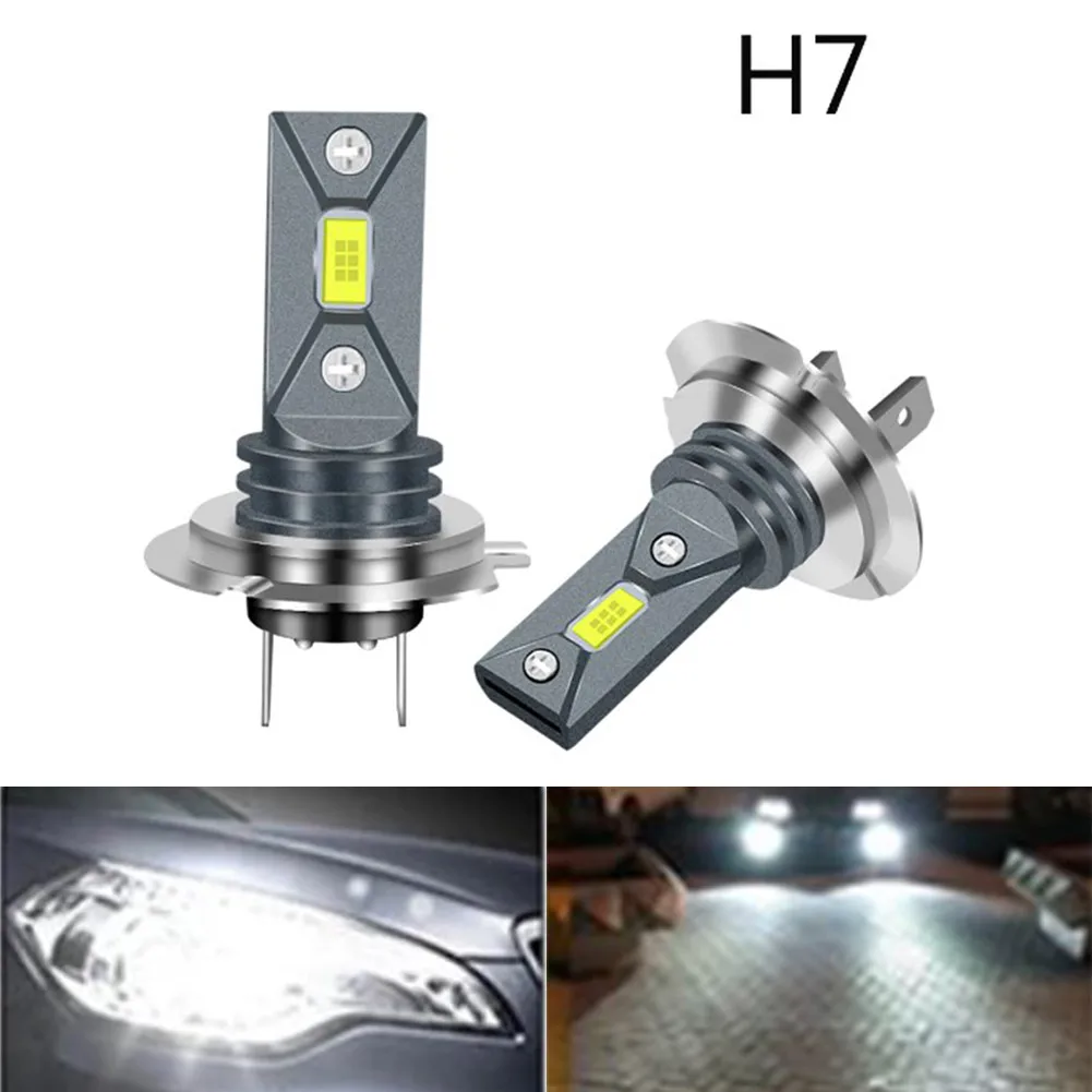 

2Pcs H7 Canbus LED Car Headlight Motorcycle Fog Lamps Auto Bulb 10000Lm 6000K Bright Light 12v 24V Motorcycle Light DC 9-32V