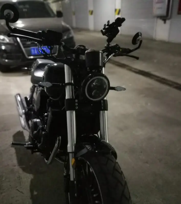 Универсальное кафе-гонщик мотоциклетная ручка задняя боковое зеркало для класса