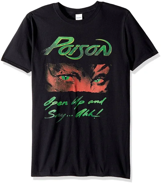 

Creative Art American Classics Poison Open Up and Say Ahhh Adult Short Sleeve Men's T-shirt Street Wear