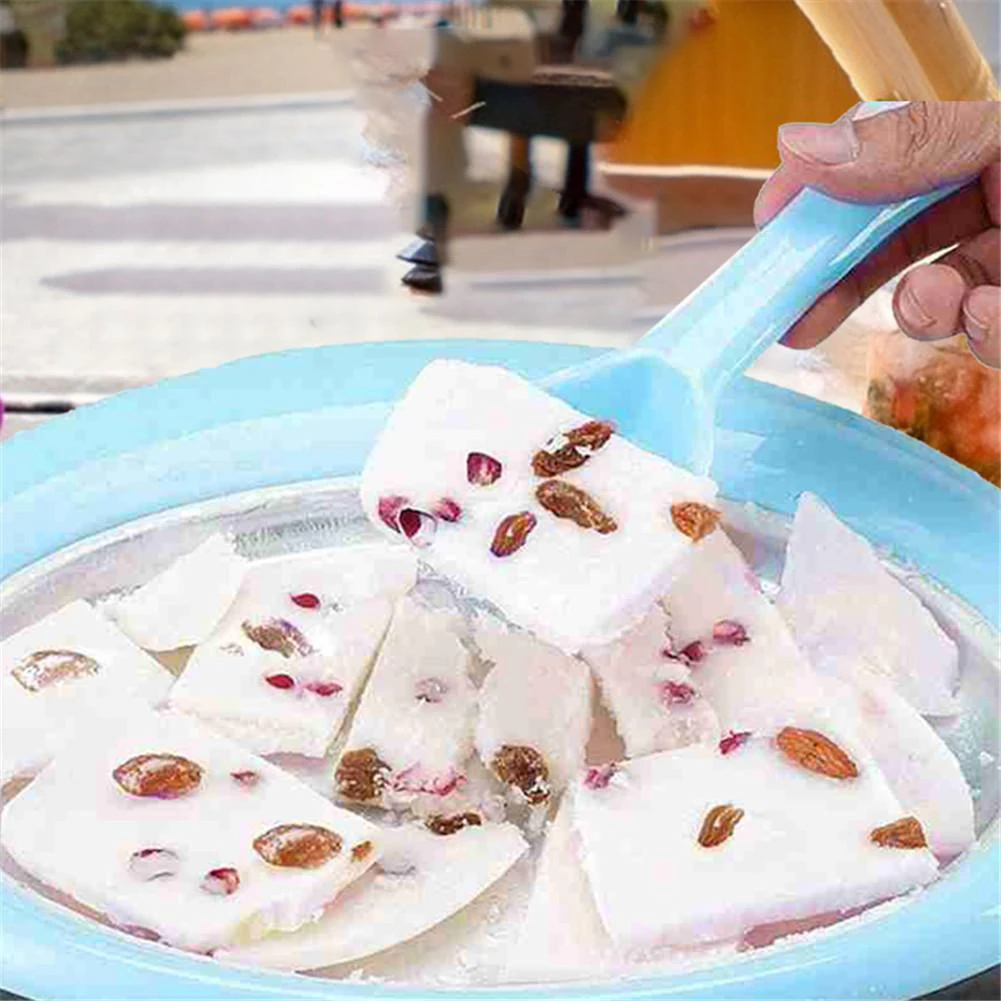 Аппарат для приготовления мороженого в рулоне с 2 лопатками мини-аппарат жарки