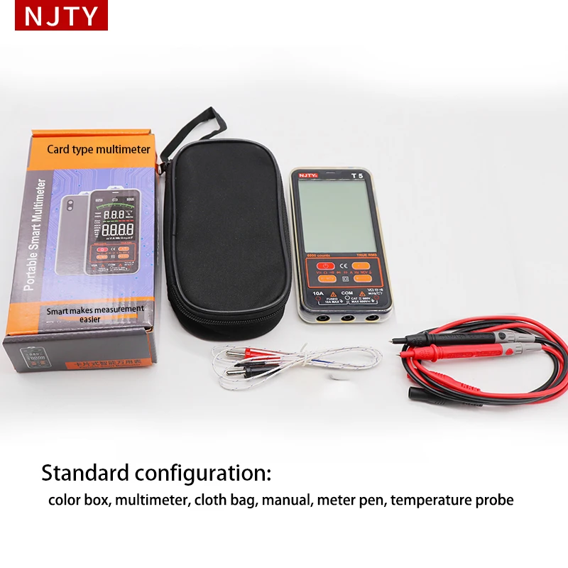 Digital Multimeter 6000 Counts True RMS AC/DC Current Voltage NCV°C/°F Capacitance Inductance Mini Smart Multimetro Tester Tool |