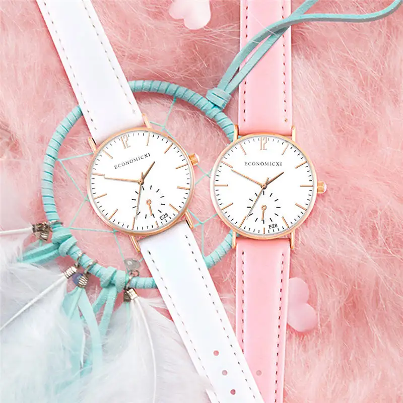 

Minimalism Simple Women Watches Quartz Casual Belt Leather Strap WristWatch Female Clock Girl Gift Relogio Feminino Dropshipping