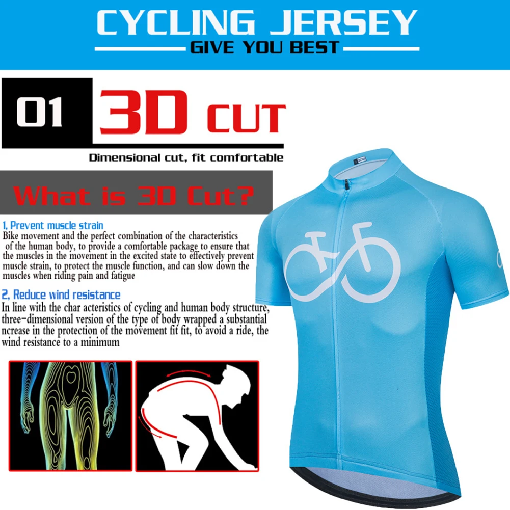 

Male Cycling Riding Clothes Set Breathable Bicycle Riding Short Sleeve Men MTB Bike Summer Breathable Clothing Jersey Sets