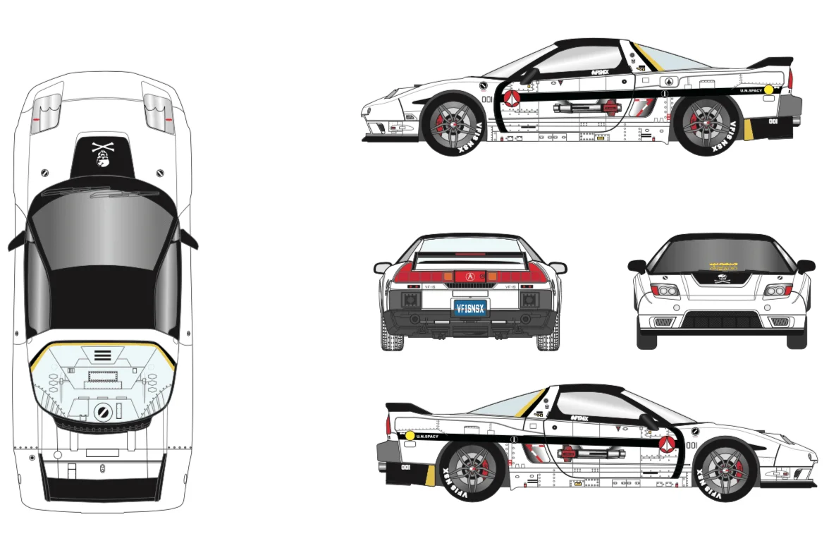 

Spot 1 / 43 resin 97 Acura hnsx unspacyvf-1s NSX finished product model