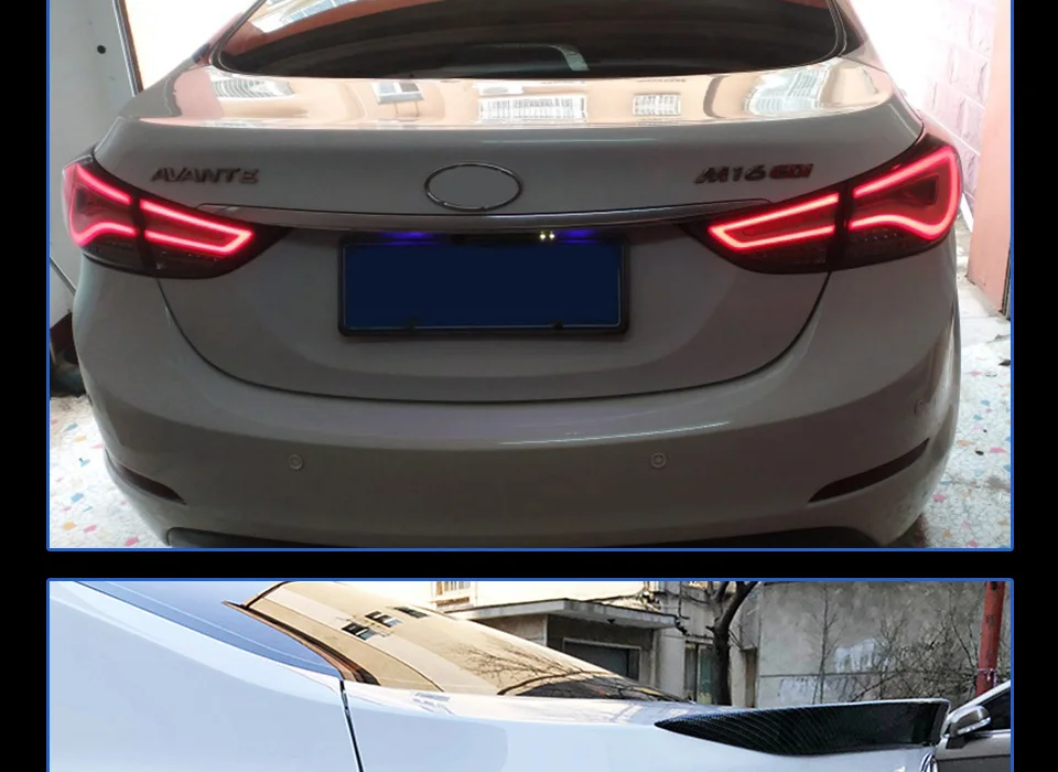 AKD автомобильный Стайлинг задний фонарь для hyundai Elantra задний светильник s Avante светодиодный задний светильник светодиодный сигнальный светодиодный DRL Стоп задний фонарь аксессуары