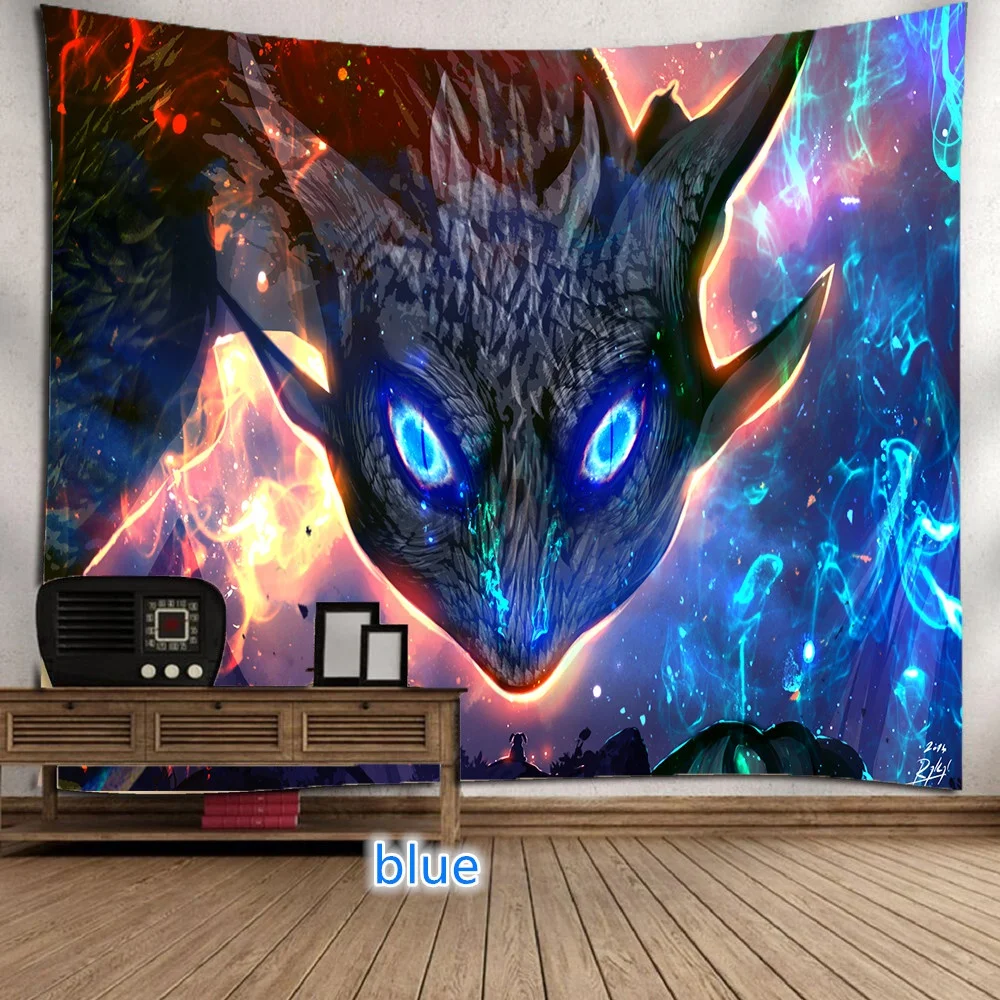 Спальный декор в стиле Фэнтези дракон для спальни хиппи психоделический гобелен