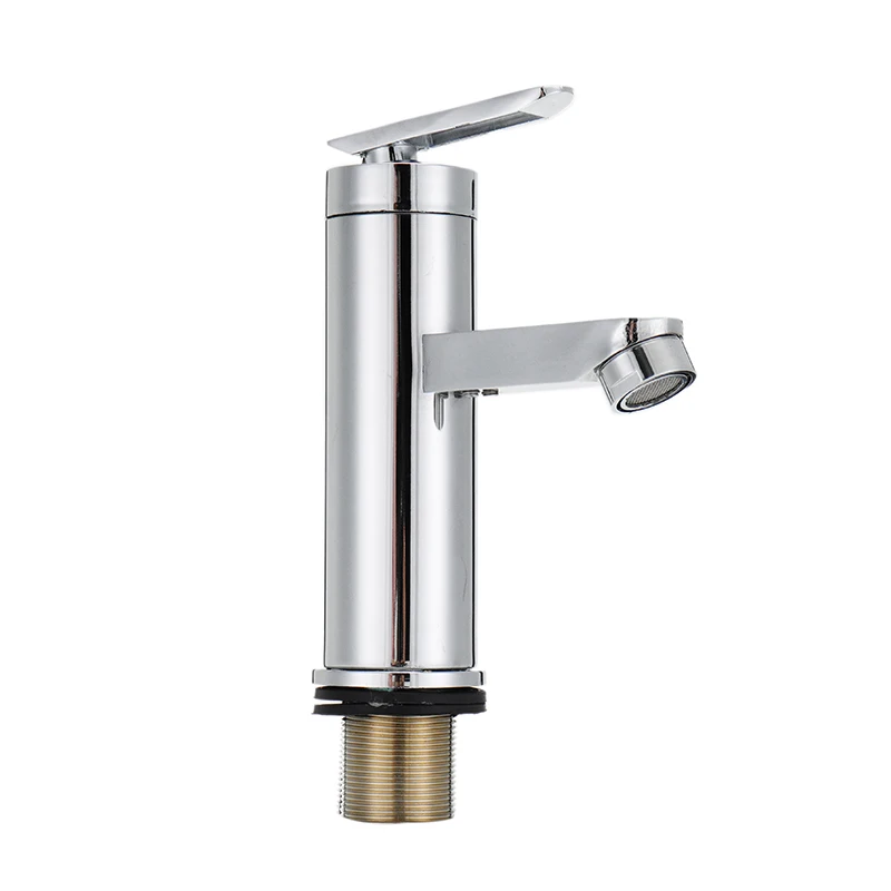 

1 PC Chrome Copper Water Faucet Single Handle Hot Cold Water Mix Faucets Wash Basin Sink Tap For Home Kitchen Bathroom