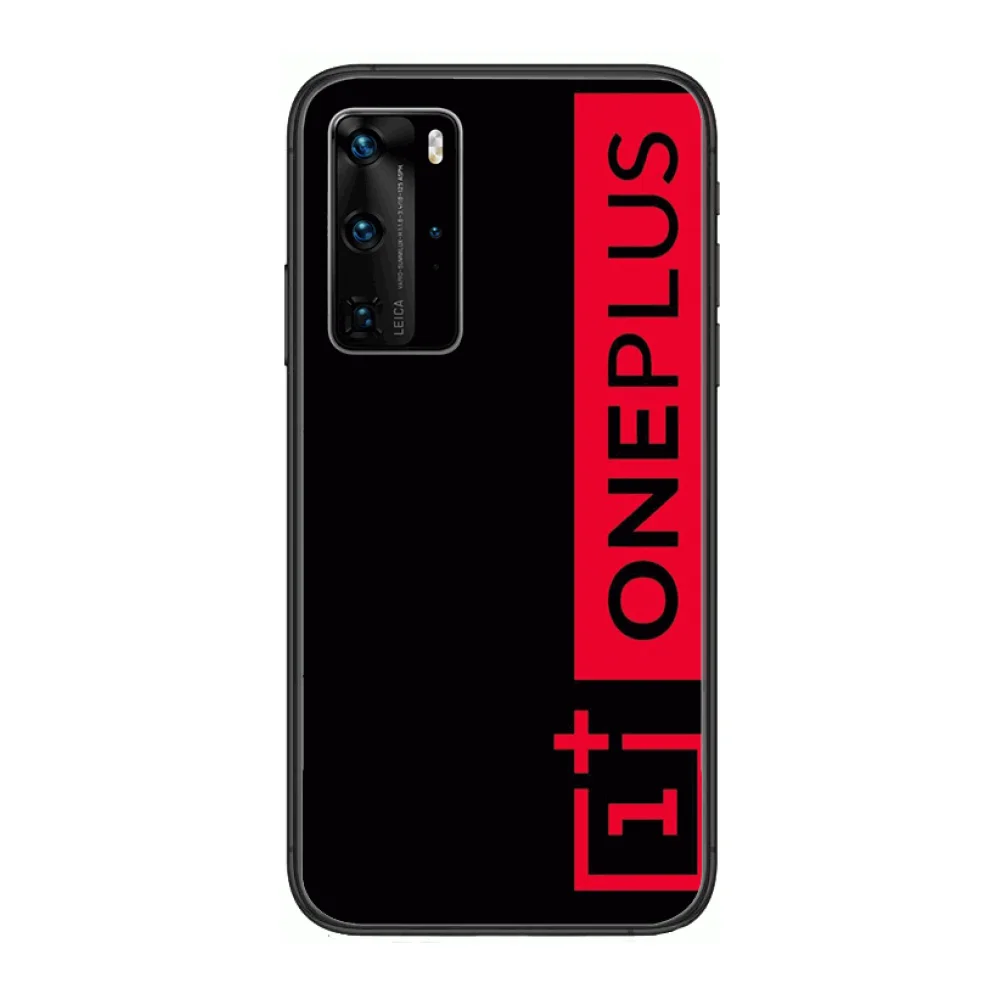 

ONE Plus Logo Phone Case For Huawei P 40 30 20 10 Lite Smart Z Pro Black Etui Coque Painting Hoesjes comic fashion