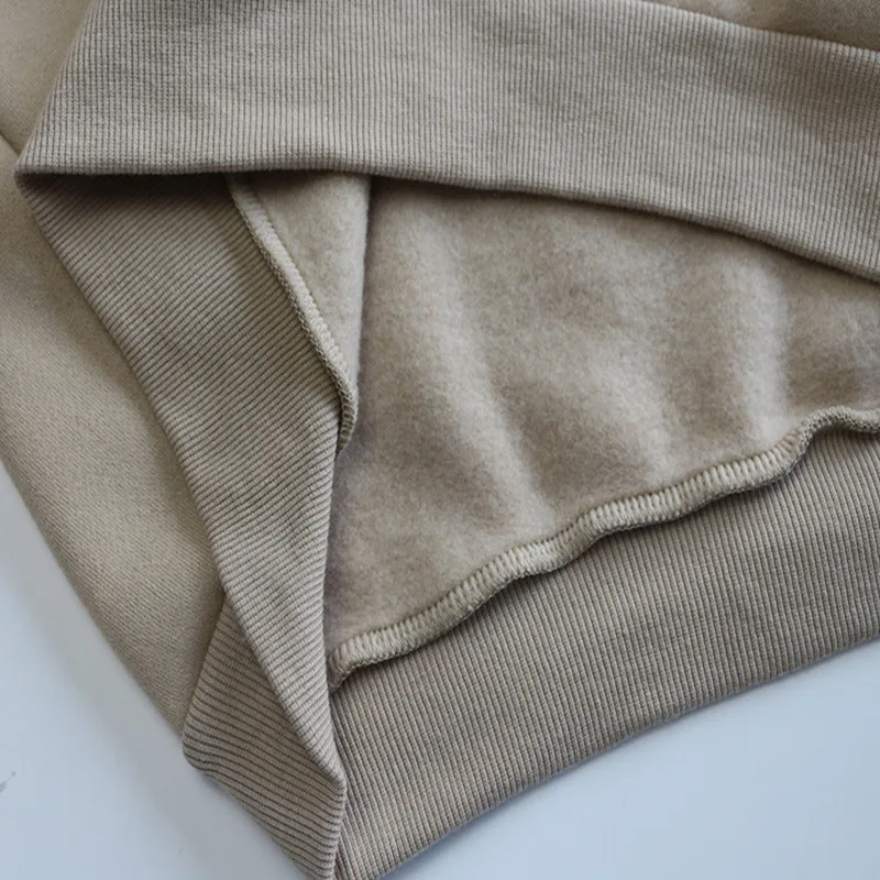 

Women Hoodie Sweatshirt clothes Spring, Autumn and winter Keep warm round neck women fleece Leisure Looser pullover long sl