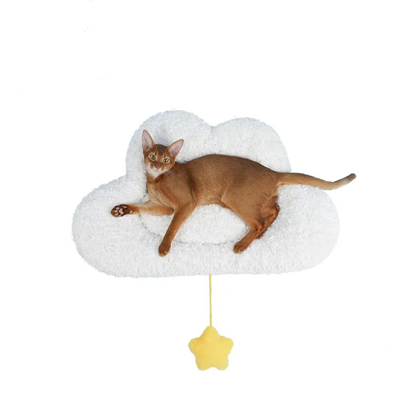 

Cat Mattress Cloud-shaped Cashmere Super Soft Pet Dog Mat Thickened Warmth Large and Medium Cat Litter Pet Accessories Supplies