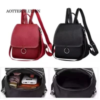 black red backpacks for teenage girls female school bag back pack large capacity shoulder bag high quality pu leather schoolbags