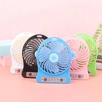 fan cooling portable rechargeable led light fan air cooler mini desk usb 18650 fan home air conditioner summer supplies