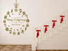 Рождественские наклейки на стену для платья, христианские новогодние и рождественвечерние ничные украшения для спальни, гостиной, виниловые наклейки в подарок