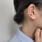 Манжета для ушей с одним жемчугом, без пирсинга, Минималистичная цепочка, корейская бижутерия, модный подарок на день рождения для нее, Прямая поставка