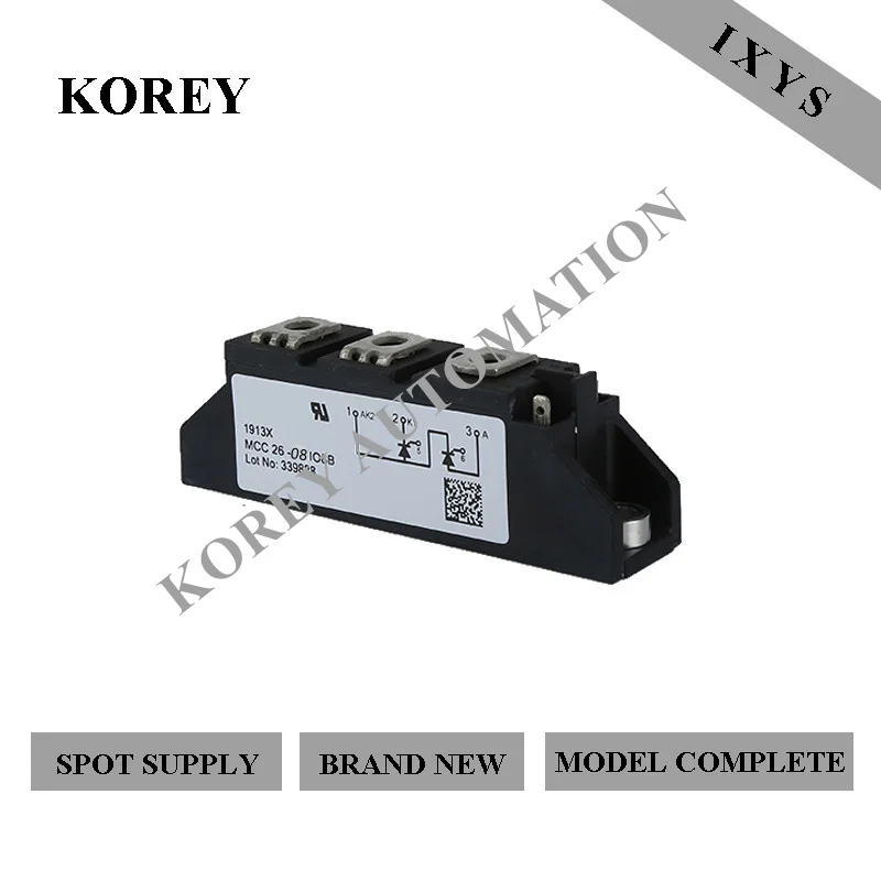 

Ready Stock Brand New 100% IXYS SCR Module MCC26-08IO8B MCC26-12IO8B MCC26-14IO8B MCC26-16IO8B MCC26-18IO8B