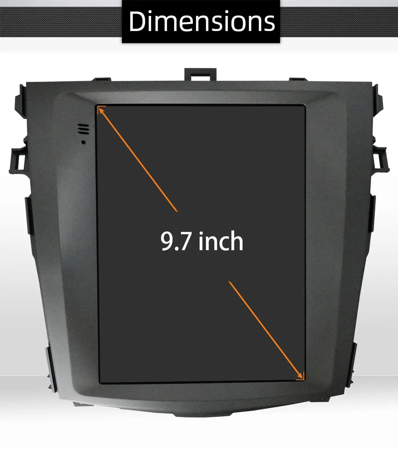 9 7 дюймов Автомобильный Радио для Защитные чехлы сидений сшитые специально Toyota