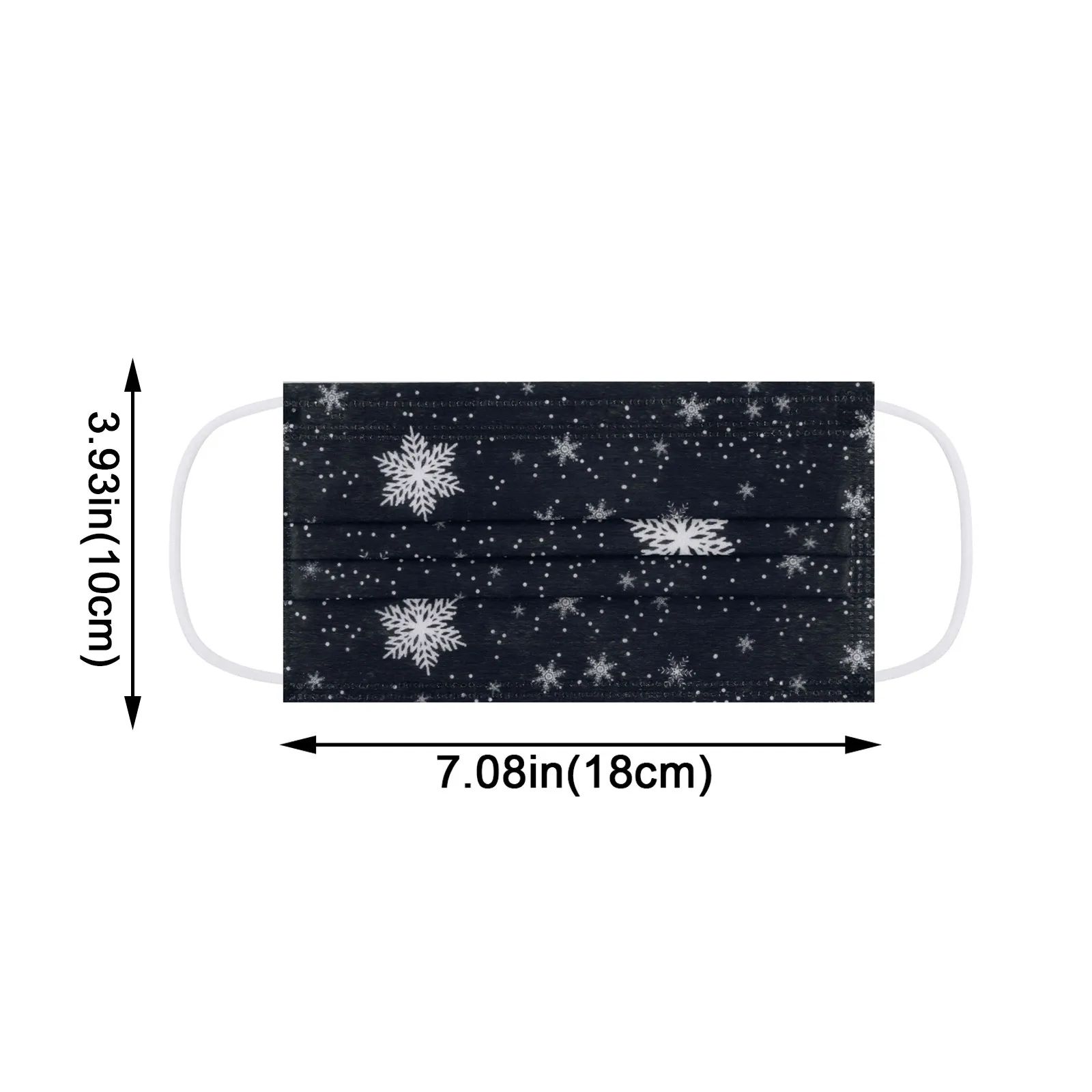 

50PC Adult Print Face Mask Disposable Non-woven 3 Layer Mouth Mask With Nose Strip Meltblown Breathable Earloops Mask mascarilla