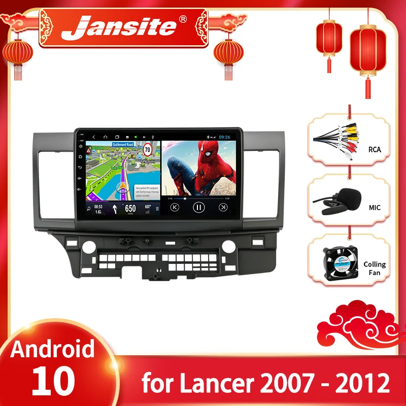 Магнитола Jansite для Mitsubishi Lancer 10 0 2007 мультимедийный видеоплеер на Android 2012 с GPS