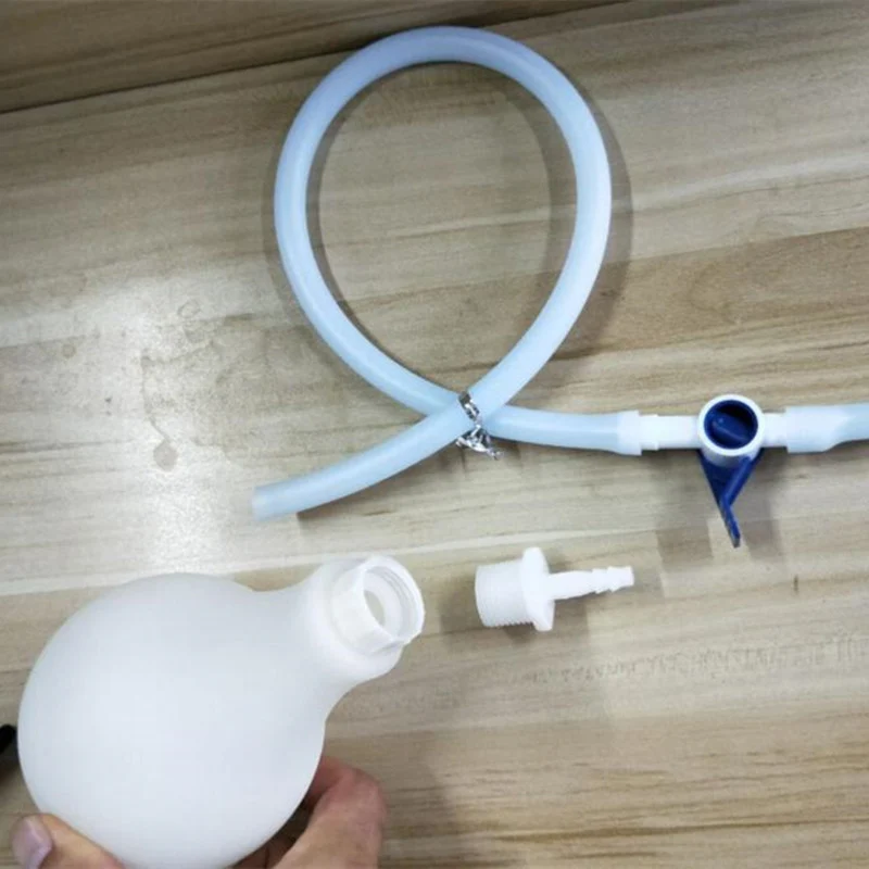 Шприц с лампочками для очистки анального отмывания портативный Анальный Душ