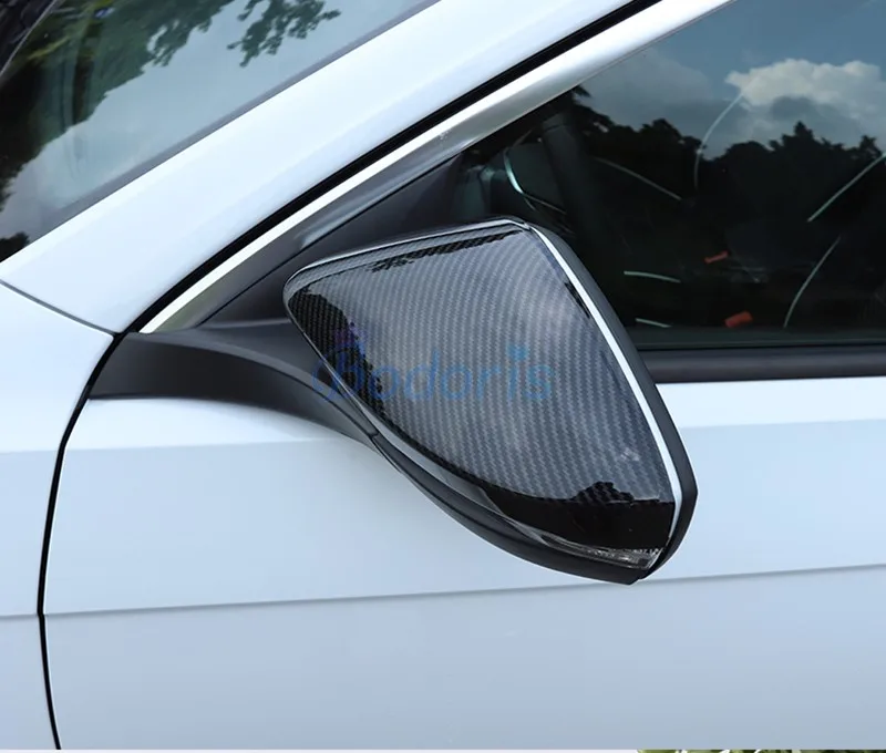 

Carbon Fiber Color Rearview Mirror Cover Side Wing Cap Shell Case For Volkswagen VW T-Roc TROC 2018 2019 2020 Auto Accessories