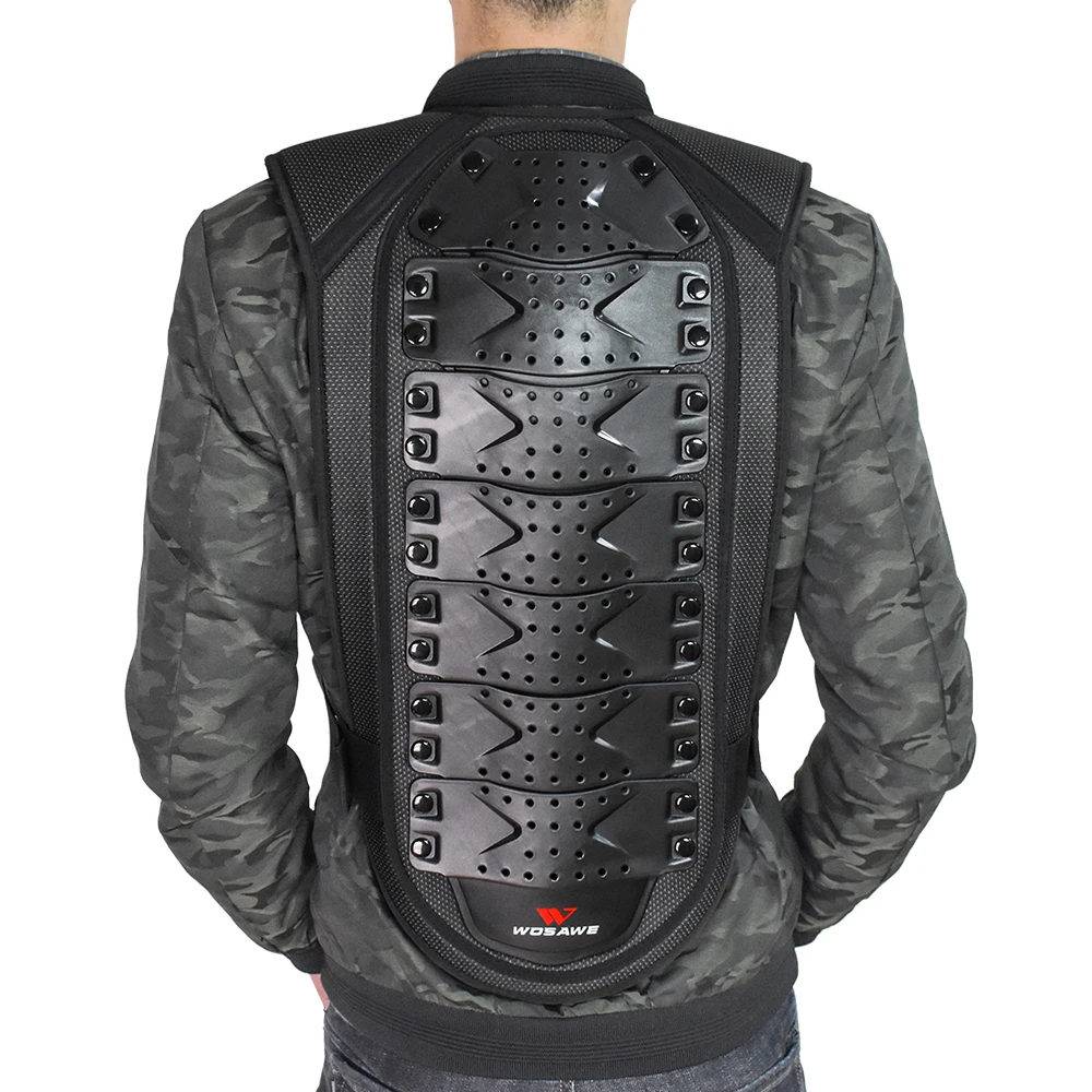 WOSAWE Защита спины Поддержка без рукавов велосипедная ветровка защита для колена